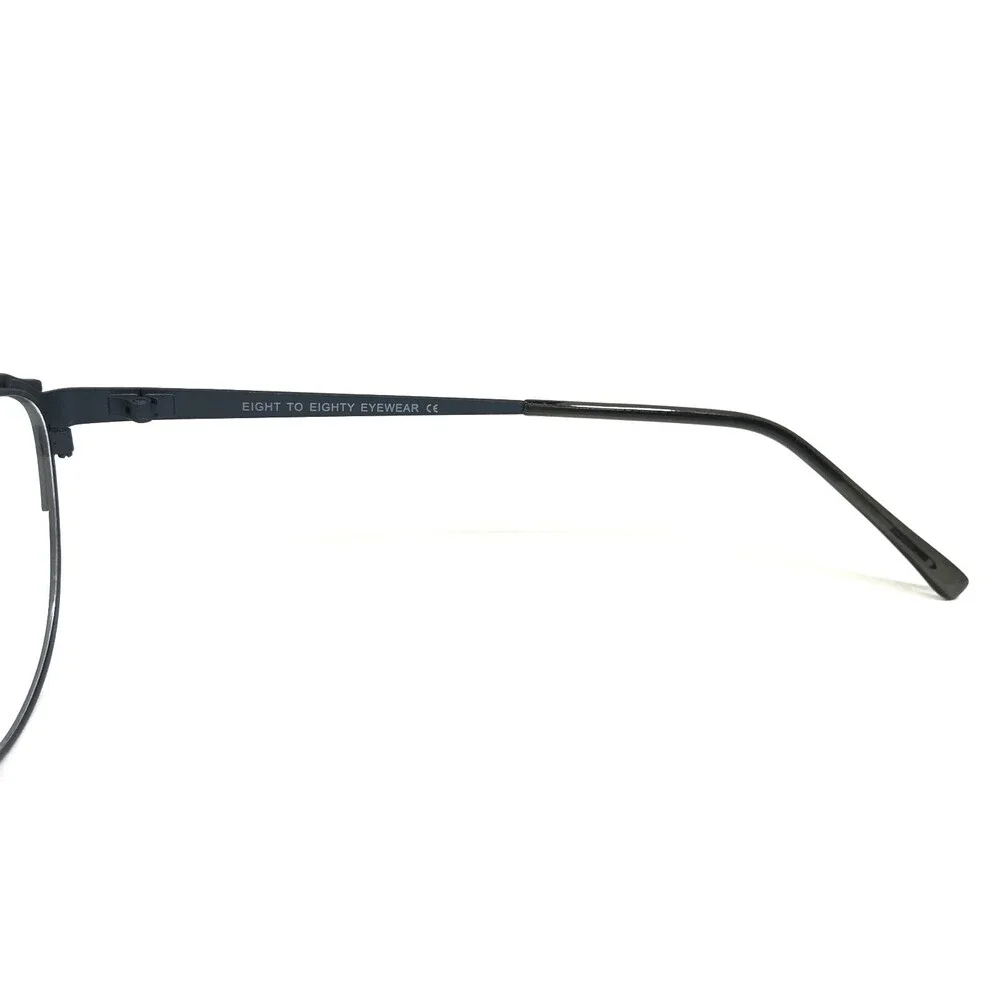 Eight to Eighty Eyeglasses Frames FANNY PEARL GRAY Blue Round Cat Eye 49-17-135